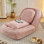 Lit pour chien humain, canapé paresseux à 5 positions réglables, position assise / couchée / pliable / complet pour la chambre à coucher et le salon, conception peu encombrante, couleur rose, fabriqué en polyester et mousse