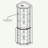 Accent Cabinet with LED Light and glass Doors-1120742285