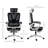 High Back Home Office Chair, Fabric Computer Desk Chair With Adjustable Headrest, Lumbar Support, Armrest, Foot Rest, Reclining Back