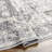 Mittler Oriental Power Loomed Polyester Area Rug in Dark Gray/Beige-1879344112