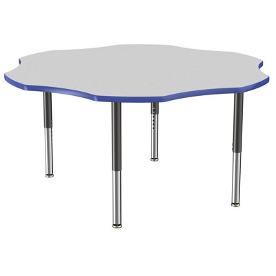 Table d'activités 60 "x 60" à moulures en T avec pieds réglables