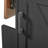 39.3'' Black Farmhouse Kitchen Island With Drop Leaf, Storage Island With Open Side Rack, 1 Drawer & Towel Rack, Rolling Cart With Lockable Wheels For Lawn, Garden