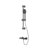 Adjustable Height Shower System With Gunmetal Finish & 2-Way Diverter