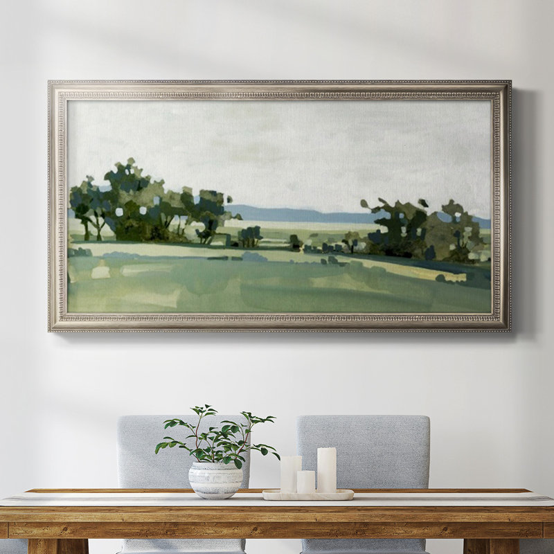 Breezy Landscape III - Peinture sur toile à cadre unique, H 25 po x l 45 po x P 1 po