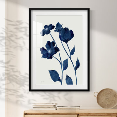 Indigo Bloom I - impression encadrée