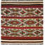 One-of-a-Kind Hand-Knotted 1960s 3' x 3'2 Wool Area Rug in Red/Green/Ivory