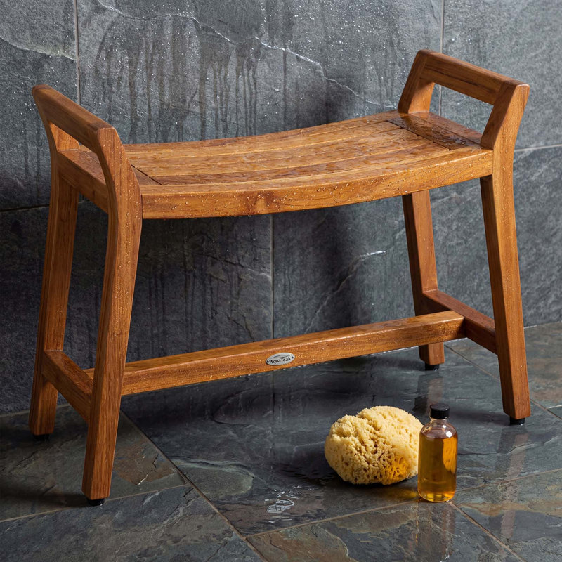 Asia Ascend 31" W Teak Shower Bench