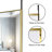 Sahir Aluminium Rectangle Mirror-786234444