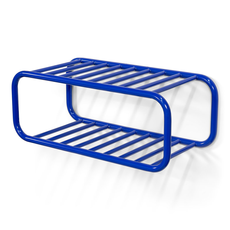 Retro 4 Pair Shoe Rack, Blue