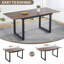 Ensemble de table de salle à manger 70,86 po à rallonge pour 4 à 6 personnes-588504482-588504488-588504487