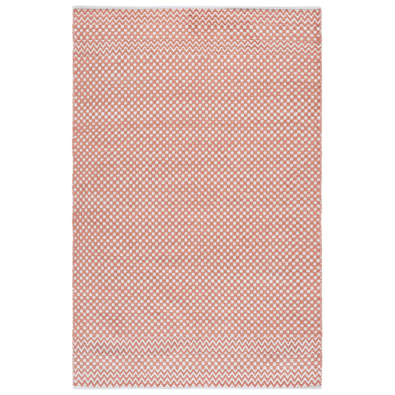 Alpizar Flat Weave Cotton Geometric Rug, Rectangle 5' x 8'