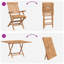 Solid Wood Patio Dining Set Table,