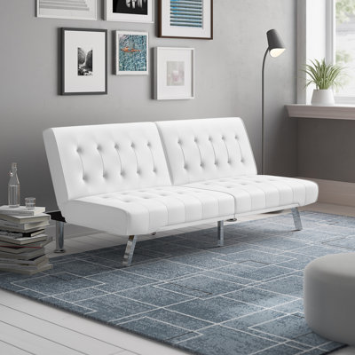 Nuneaton 71'' Faux Leather Convertible Sofa