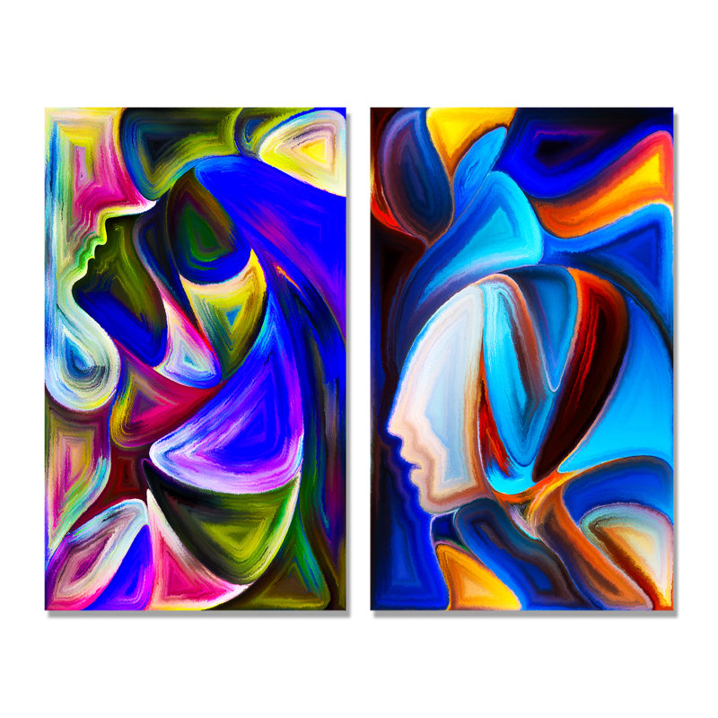 «Spirit Composition II», ensemble de 2 impressions sur toile, Toile tendue, 20" H x 24" W x 1" D