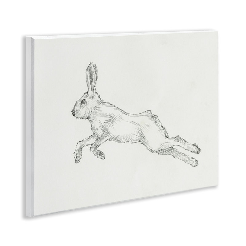 "Lapin sautant", art mural par Ethan Harper