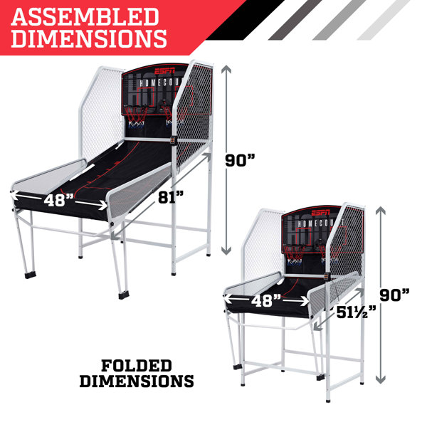 Espn Space Saving 2 Player Arcade Cage Basketball Game : Target