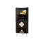 Armoire de coin noire en bois massif