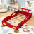 Twin Wooden Race Car Bed-1026311318