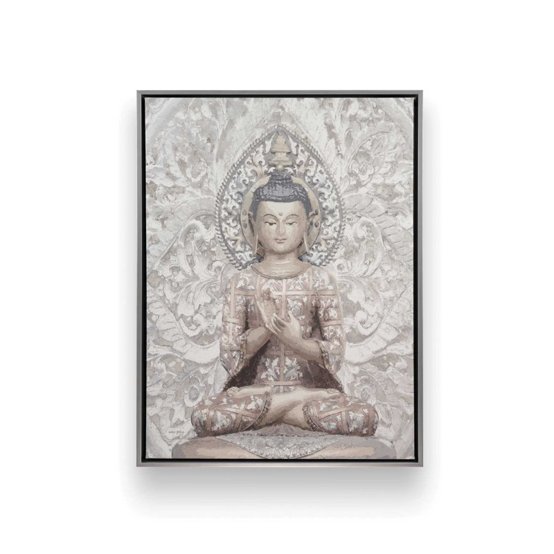 «Peace and Prosperity» par Amber Sterling, reproduction d'art, L 18 po x H 24 po, Argent, Toile avec cadre