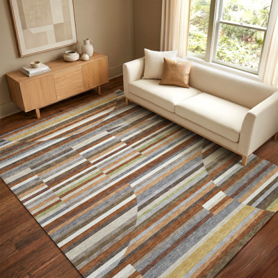 Tapis rayé Premium lavable à la machine Villers AMF2600