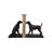 2-Piece Resin Dog Bookends