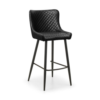 Precilla Upholstered Counter Stool with Metal Frame
