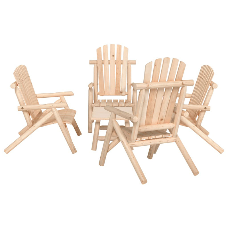 Ensemble de conversation pour 6 personnes en bois massif
