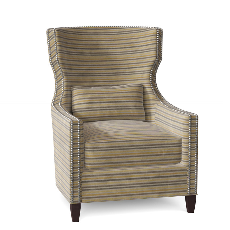 Corbin Wingback Chair, Laurel Yellow