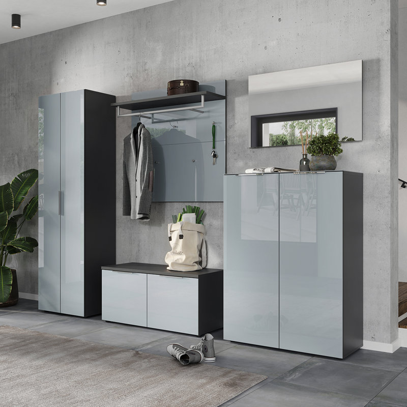 Genova Hallway Set with Storage Bench and Shoe Storage