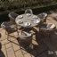 Aderinola Rope Weave 6 Seat Round Dining Set- 150cm Dia