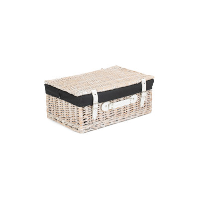 Wicker Hamper Basket with Lining