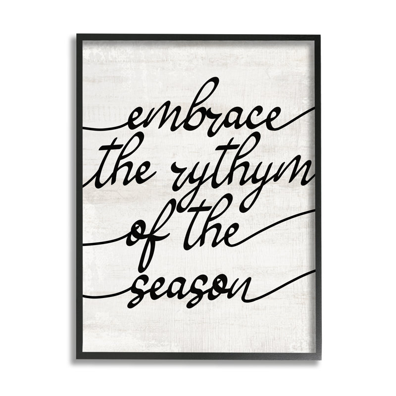 "Rhythme de la saison" encadrée sur bois par Lil 'Rue, impression, Giclée encadrée noir minuit, H 14 po x l 11 po x P 1,5 po