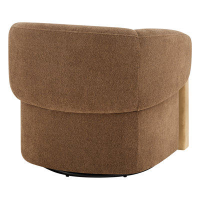 Fauteuil d'appoint pivotant rembourré Denice Longfield