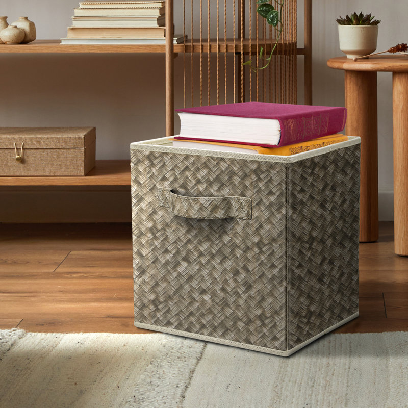 Bacs de rangement pliables en tissu 11 "avec poignées