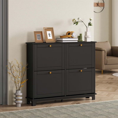 16 Pair Flip Down Shoe Storage