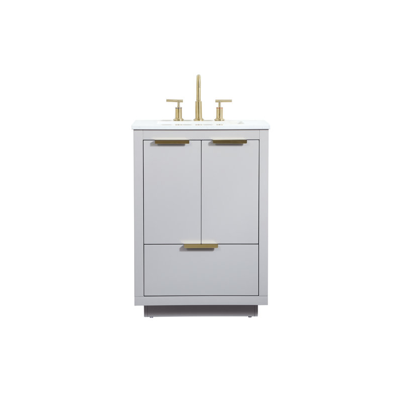 Ensemble de meuble-lavabo simple 24 po Broadlands, Gris