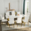 Luxury Dining Table With U-Shaped Base-591661535-580570112