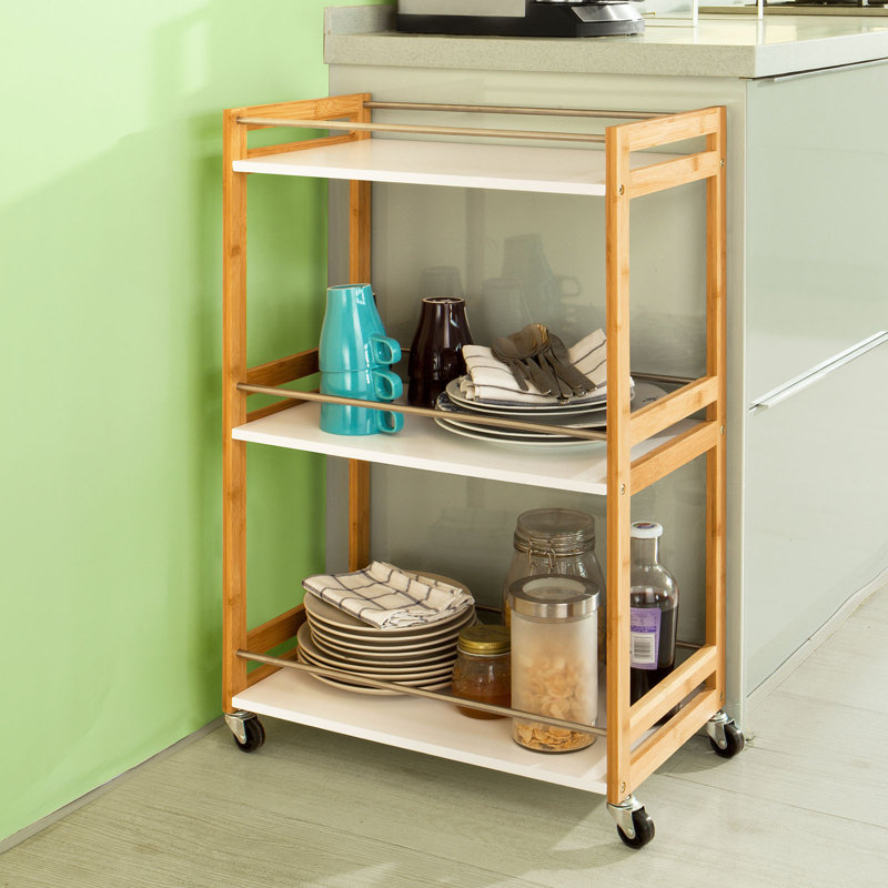 Kaan Solid Wood Bar Cart