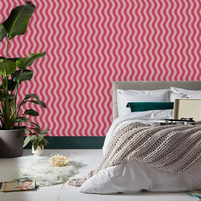 Envy Making Waves Stripe Wallpaper