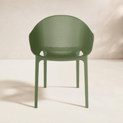 Chaise d'appoint empilable pour patio Farrah