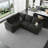 Shavera Velvet Modular Sectional L-Shaped Sleeper Sofa Bed For Apartment-756990780