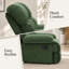 Fauteuil inclinable à bascule moderne avec revêtement en tissu texturé pour salon