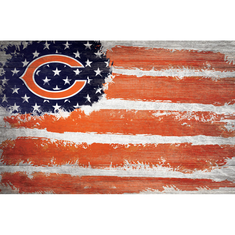 Abstract Wall Decor, Chicago Bears