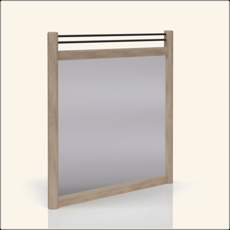 Miroir à affiche couleur sable