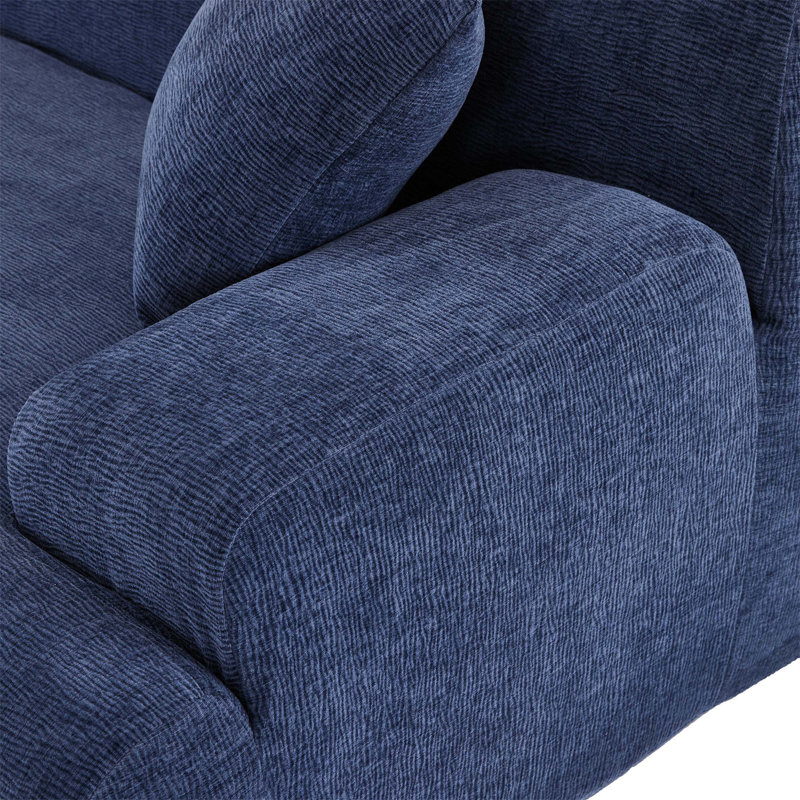 Canapé modulaire en forme de L Boneless pour salon, chambre à coucher et salon avec combinaison libre et style simplifié pour un confort ultime