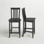 Tabouret de bar et de comptoir à siège capitonné en losange-2145297186-2145297193