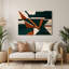 «Geometric Abstraction 89», art mural en métal vert-1326974763