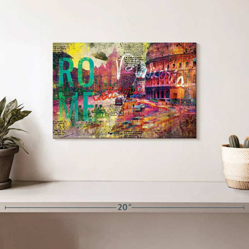 Nicci Rome City papier journal grunge, H 8 po x l 12 po