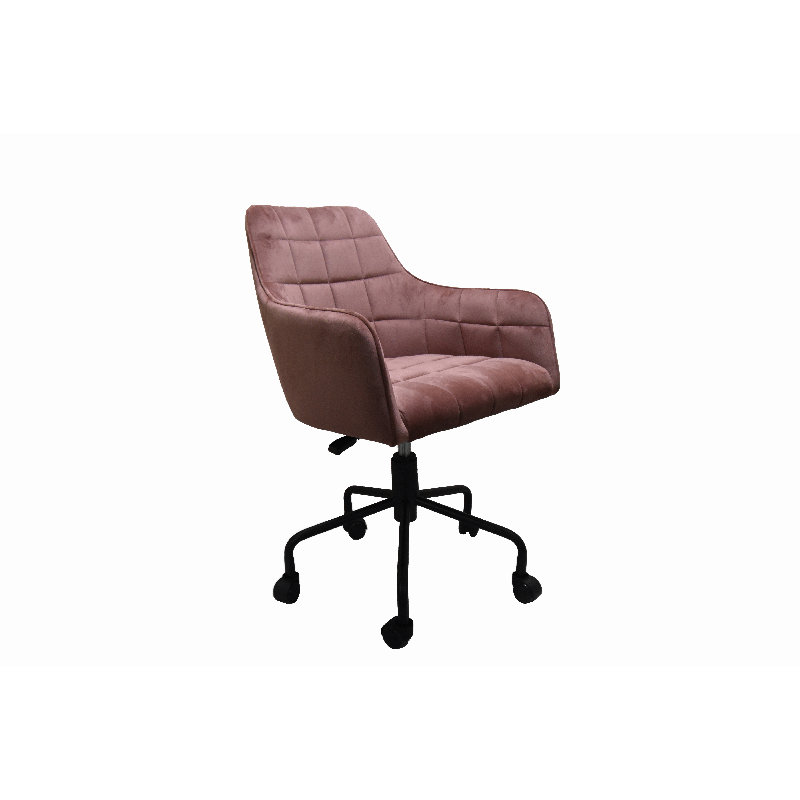 Vienna Swivel Chair, Blush Pink