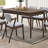 Contemporary Dining Table Solid Wood Rectangle Melamine Mdf